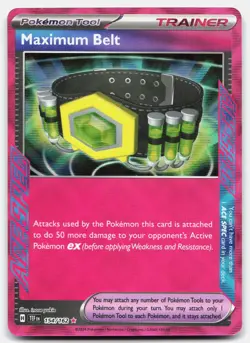 Maximum Belt 154/162 SV05: Temporal Forces Pokemon TCG ACE SPEC Rare Holo NM - Image 1