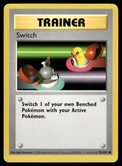 Switch 95/102 Common Base Set Unlimited Pokemon NM/M - Image 1