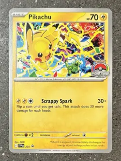 Pokemon TCG Pikachu Black Star Promo 2025 World Championship 225 SVP English - Image 1