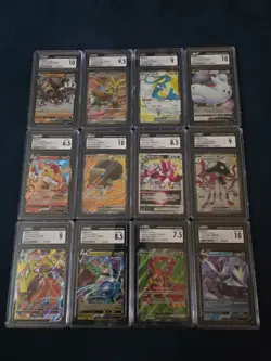 Lot Of 12 English CGC Pokemon Slabs - Image 1
