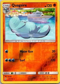 Pokemon Unbroken Bonds Quagsire Reverse Holo 97/214 - Image 1