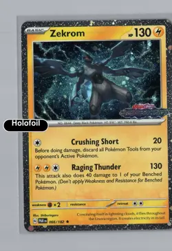 NM Zekrom (Paradox Rift Stamped) 066/182 Rare EN - Image 1