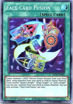 Yugioh: Face Card Fusion - KICO-EN005 - Super Rare - 1st Edition - NM - Image 1