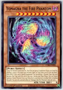 Yomagna the Fire Phantom CORI-EN083 Yu-Gi-Oh 1st Edition NM - Image 1