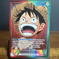 Bandai One Piece CCG Monkey D. Luffy Leader Foil Alt Art OP13-001 5000 - Image 1