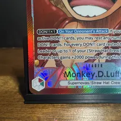 Bandai One Piece CCG Monkey D. Luffy Leader Foil Alt Art OP13-001 5000 - Image 4