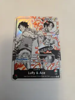 ST30-001 Luffy & Ace Alt Art Leader (Parallel) English One Piece TCG - Image 1