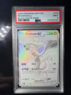 Reshiram EX 173/086 Sv: White Flare Holo PSA 9 English - Image 1