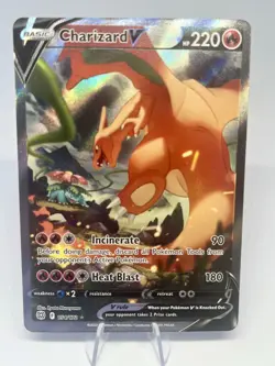 Pokemon Charizard V (Alternate Full Art) 154/172 Swsh09 Brilliant Stars Holo NM - Image 1