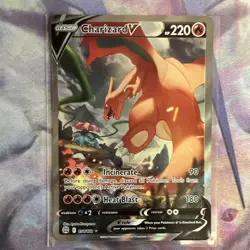 Pokemon TCG Charizard V (Alternate Full Art) 154/172 Swsh09 Brilliant Stars Holo - Image 1