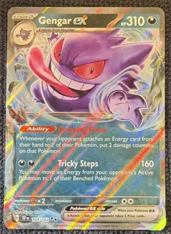 Gengar ex 104/162 Double Rare Temporal Forces Pokemon TCG NM - Image 1