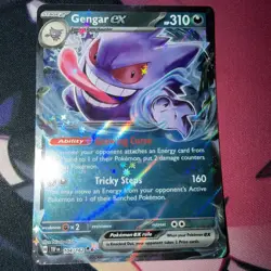 Gengar ex Double Rare Pokemon TCG Temporal Forces NM 104/162 - Image 1