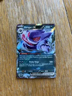 Pokemon Gengar EX Holo Card 104/162 Sv05: Temporal Forces NM English Edition - Image 1