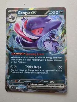 Gengar ex 104/162 SV05: Temporal Forces - Pokemon Card - NM - Image 1