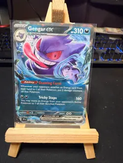 Pokemon TCG Gengar ex 104/162 – Temporal Forces – Double Rare – NM - Image 1