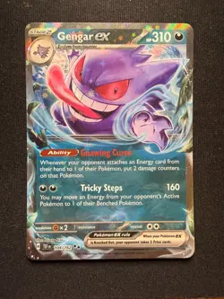 Pokemon TCG Gengar ex 104/162 – Temporal Forces – Double Rare – NM - Image 2
