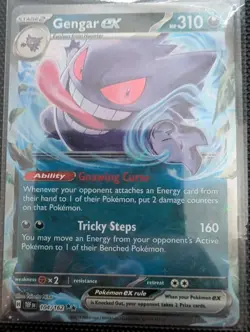Pokemon TCG Gengar ex 104/162 Ultra Rare Temporal Forces NM/M - Image 1