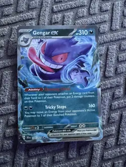 Pokemon TCG Gengar EX 104/162 Temporal Forces Double Rare Card NM - Image 1