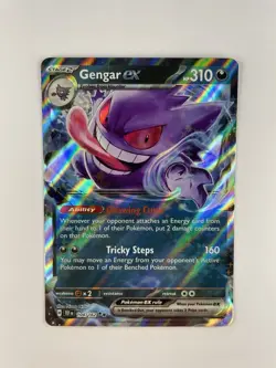 Pokemon TCG Gengar EX 104/162 Temporal Forces Double Rare Card NM - Image 1