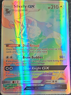 The Pokemon Company Silvally GX 262/236 Cosmic Eclipse Secret Rare Holo 210 HP - Image 1