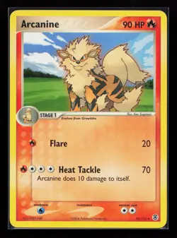Arcanine 18/112 Rare FireRed & LeafGreen Non Holo Pokemon Card - Image 1