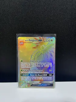 Pokemon TCG Alolan Exeggutor GX Holo Ultra Rare Card Crimson Invasion 118/111 - Image 2