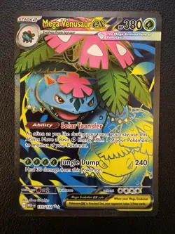 Mega Venusaur EX 155/132 Mega Evolution ENGLISH Pokemon TCG Card NM Ultra Rare - Image 1