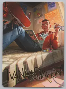 MTG - Spider-Man - Miles Morales Gold Signature Art Card #35 -r473 - Image 1