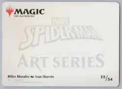 MTG - Spider-Man - Miles Morales Gold Signature Art Card #35 -r473 - Image 2