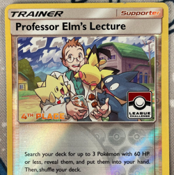 Professor Elm's Lecture 188a/214 4th Place Reverse Pokemon League Promo Card DMG - Image 2