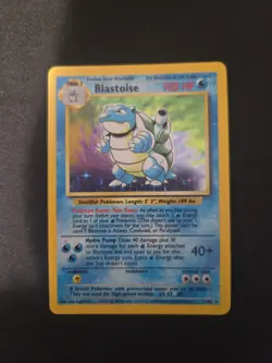 Red Dot Error Blastoise Misprint Base Set Holo 2/102 Pokemon Card - Image 1