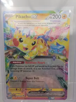 Pikachu ex #057/191 — Surging Sparks Holo Pokemon Card | Mint Condition - Image 1