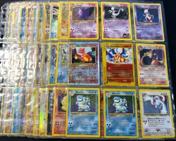 Lot of 90 ALL HOLO Vintage Pokemon Card Binder Collection - Image 1