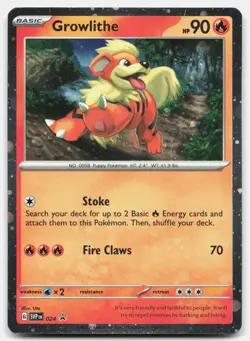 Growlithe 024 SV: Scarlet & Violet Promo Cards Pokemon TCG Promo Holo NM - Image 1