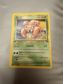 Paras 59/64 1st Edition Non Holo Card - 1999 WOTC Pokemon Jungle - Image 1