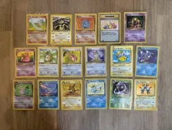Pokemon TCG 17-Card Vintage Lot Base/Fossil/Rocket/Gym Unlimited - Image 1