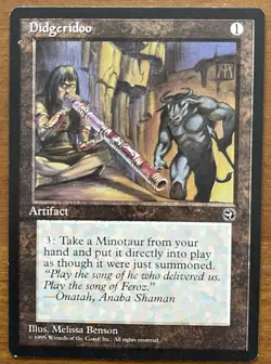 Didgeridoo Card Magic the Gathering Homelands - Image 1