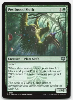 Pestbrood Sloth 157 SOS Magic: The Gathering U NM - Image 1