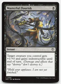 Masterful Flourish 89 SOS Magic: The Gathering C NM - Image 1