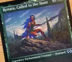 X 1 Renata, Called to the Hunt FOIL Etched March of the Machine 093 MTG Magic - Image 1