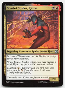 Scarlet Spider, Kaine 143 SPM Magic: The Gathering U NM - Image 1