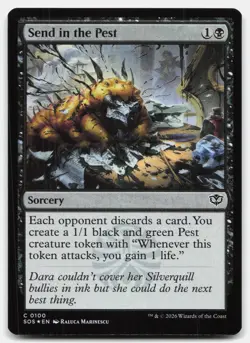 Send in the Pest 100 SOS Magic: The Gathering C Foil NM - Image 1
