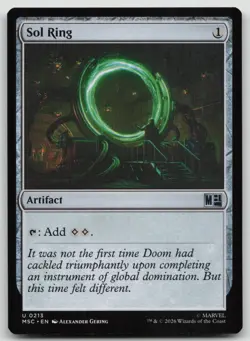 Sol Ring (0213) 213 Commander: Marvel Super Heroes Magic: The Gathering NM - Image 1