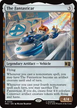 MTG The Fantasticar - Surge Foil, NM-Mint, English Commander: Marvel Super Heroe - Image 1