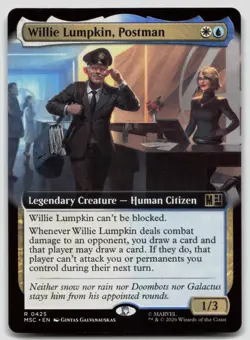 Willie Lumpkin, Postman (Extended Art) 425 MSC Magic: The Gathering R NM - Image 1