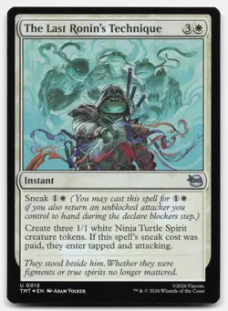 The Last Ronin's Technique 12 TMT Magic: The Gathering U Foil NM - Image 1