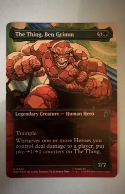 The Thing, Ben Grimm (Borderless) Marvel Super Heroes Foil - Image 1