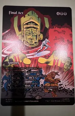 Final Act (Borderless) Marvel Universe Eternal-Legal Regular Mtg M/NM Mythic - Image 1