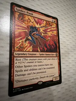 Spider-Punk Marvel's Spider-Man Regular Mtg M/NM Rare - Image 2