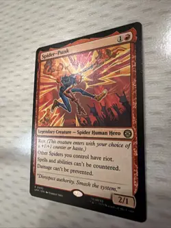 Spider-Punk Marvel's Spider-Man Regular Mtg M/NM Rare - Image 3